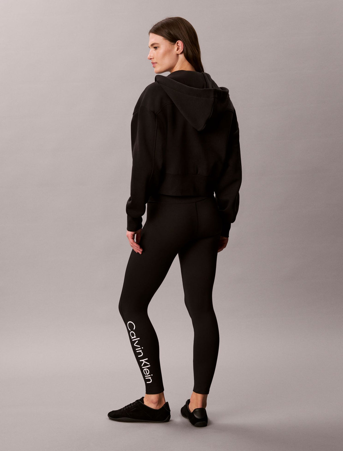 Logo Tape Fleece Hoodie - Calvin Klein Women