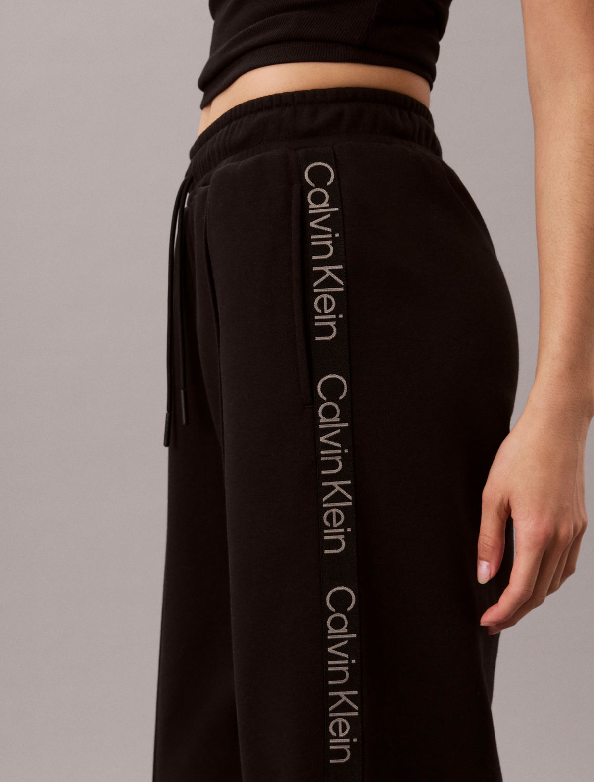 Logo Tape Fleece Sweatpants - Calvin Klein Women
