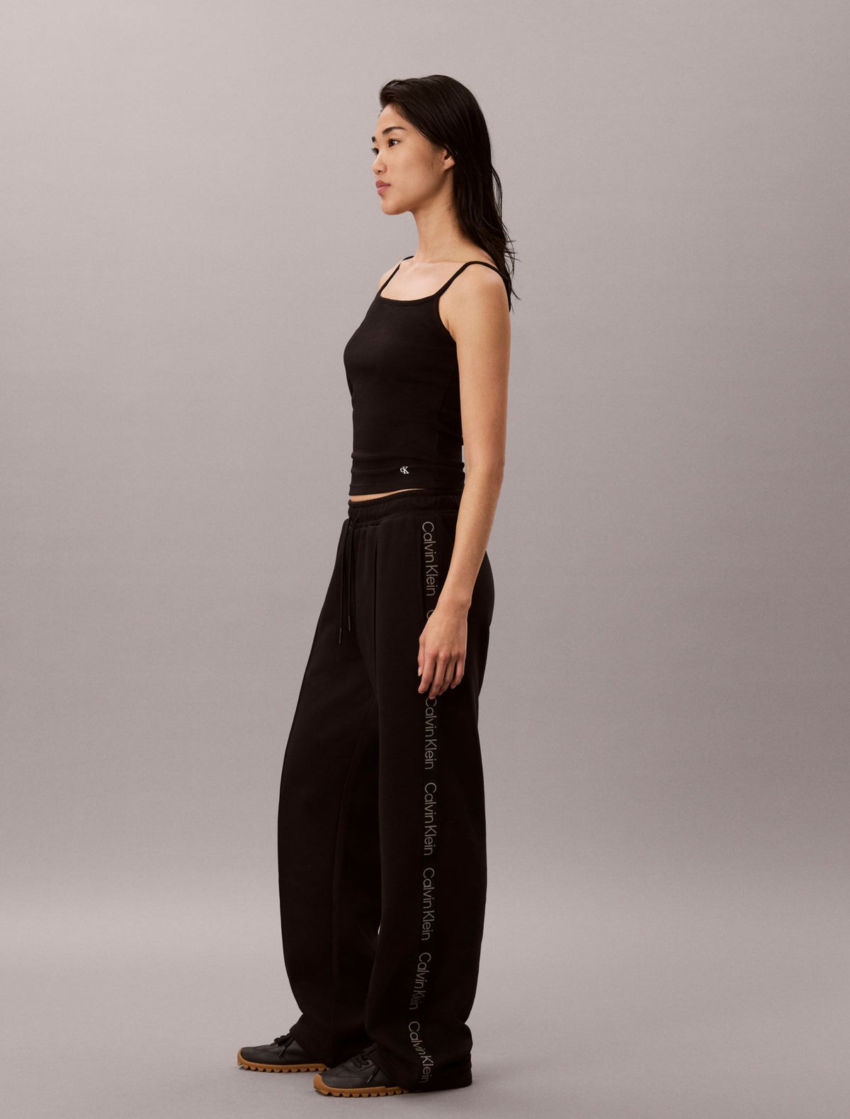 Logo Tape Fleece Sweatpants - Calvin Klein Women