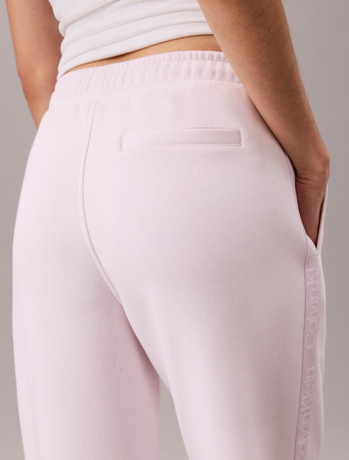 Logo Tape Fleece Sweatpants - Calvin Klein Women