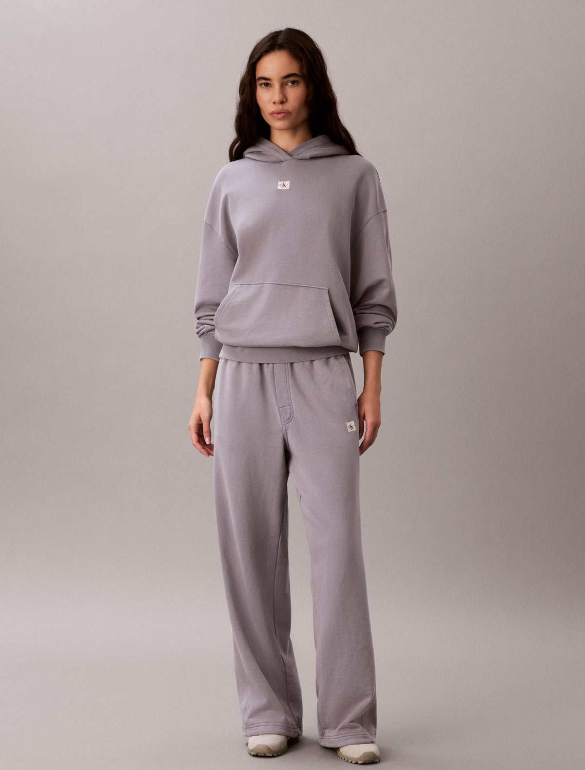 Woven Monologo Terry Sweatpants - Calvin Klein Women
