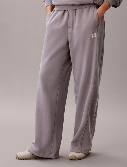 Woven Monologo Terry Sweatpants - Calvin Klein Women