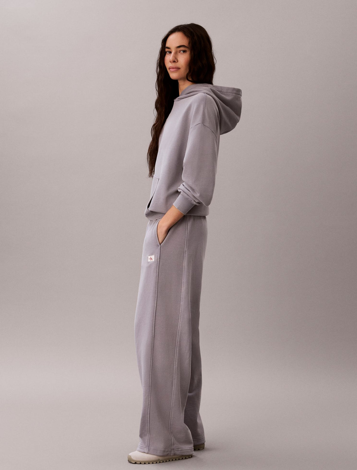 Woven Monologo Terry Sweatpants - Calvin Klein Women
