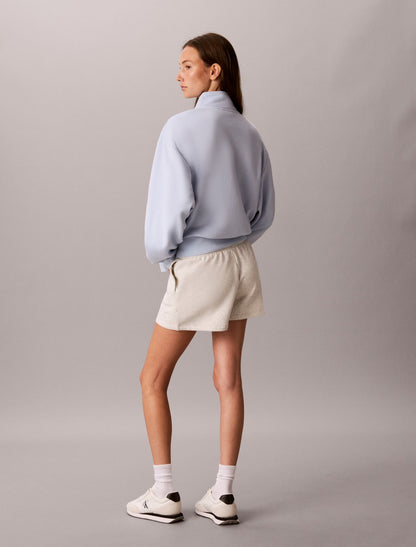 Stitch Arch Logo Fleece Sweatshirt - Calvin Klein Women