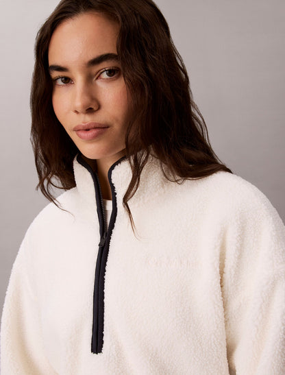 Sherpa 1/4 Zip Sweatshirt - Calvin Klein Women