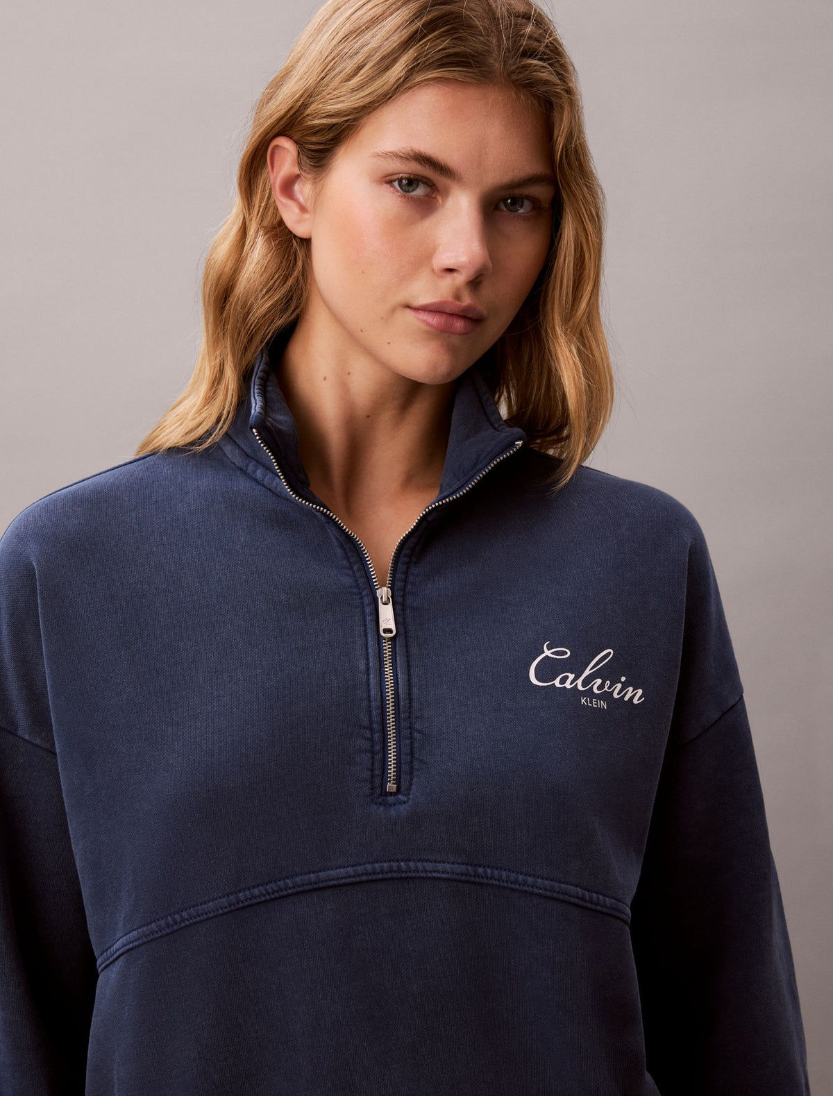 French Terry Zip Sweatshirt - Calvin Klein Women