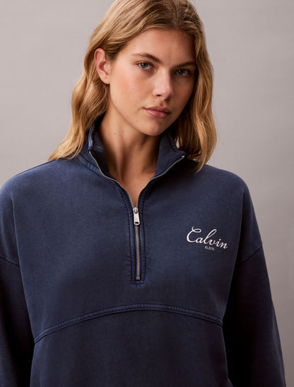 French Terry Zip Sweatshirt - Calvin Klein Women