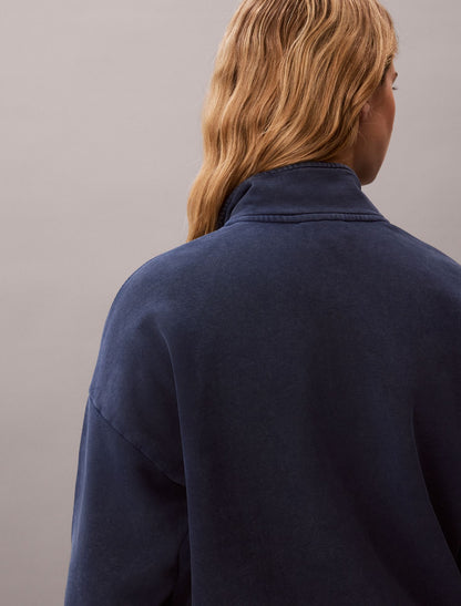 French Terry Zip Sweatshirt - Calvin Klein Women