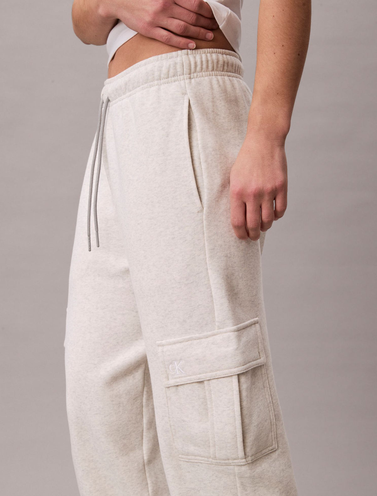 Monogram Fleece Cargo Joggers - Calvin Klein Women