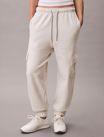 Monogram Fleece Cargo Joggers - Calvin Klein Women