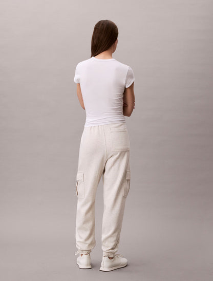 Monogram Fleece Cargo Joggers - Calvin Klein Women
