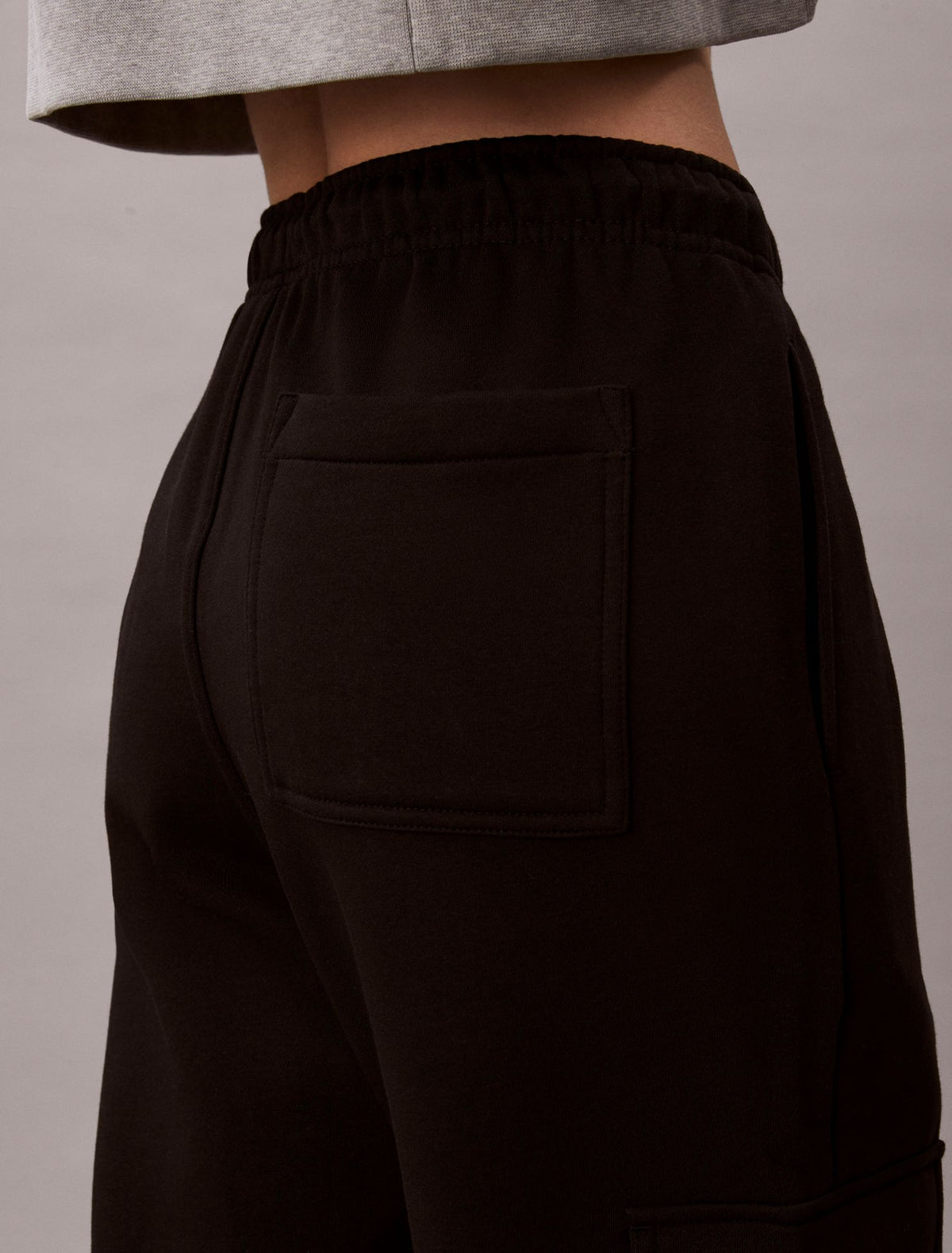 Monogram Fleece Cargo Joggers - Calvin Klein Women