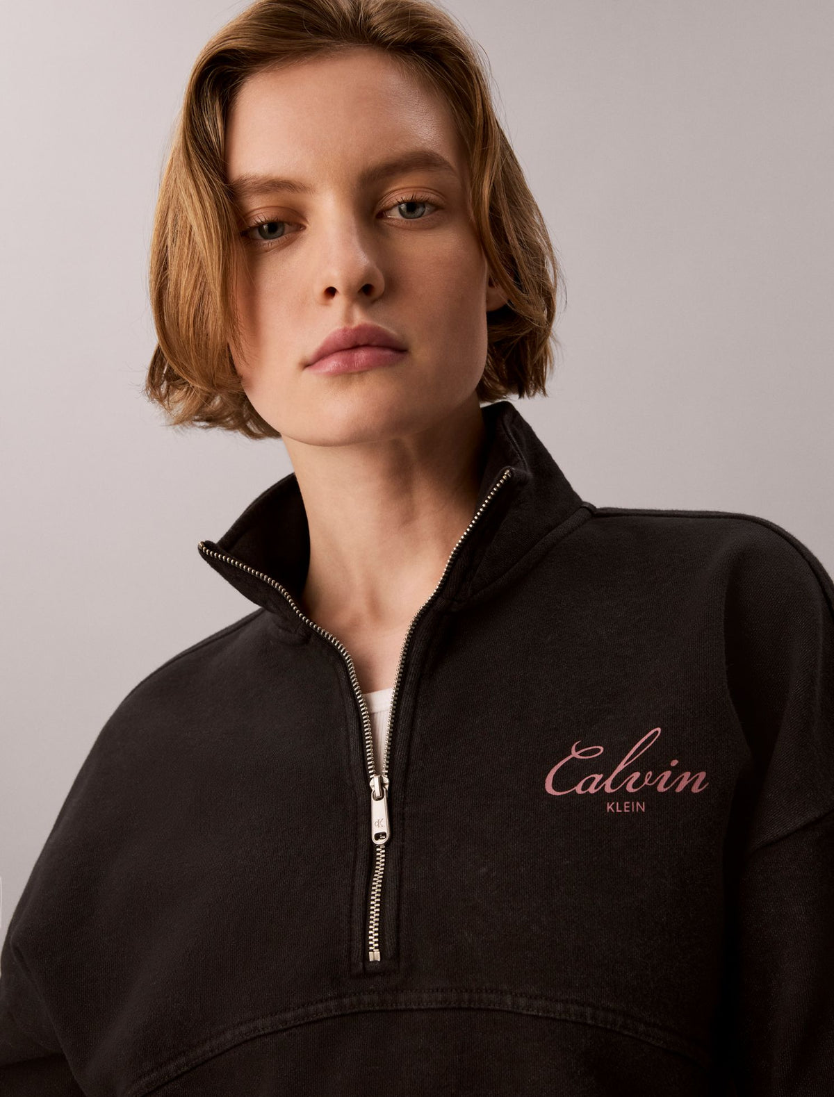 French Terry Zip Sweatshirt - Calvin Klein Women