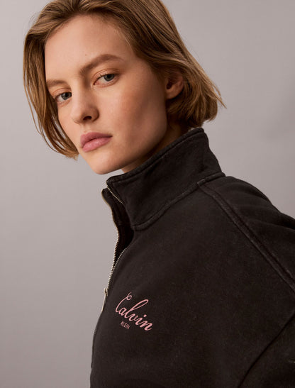 French Terry Zip Sweatshirt - Calvin Klein Women