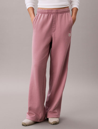 Woven Monologo Terry Sweatpants - Calvin Klein Women
