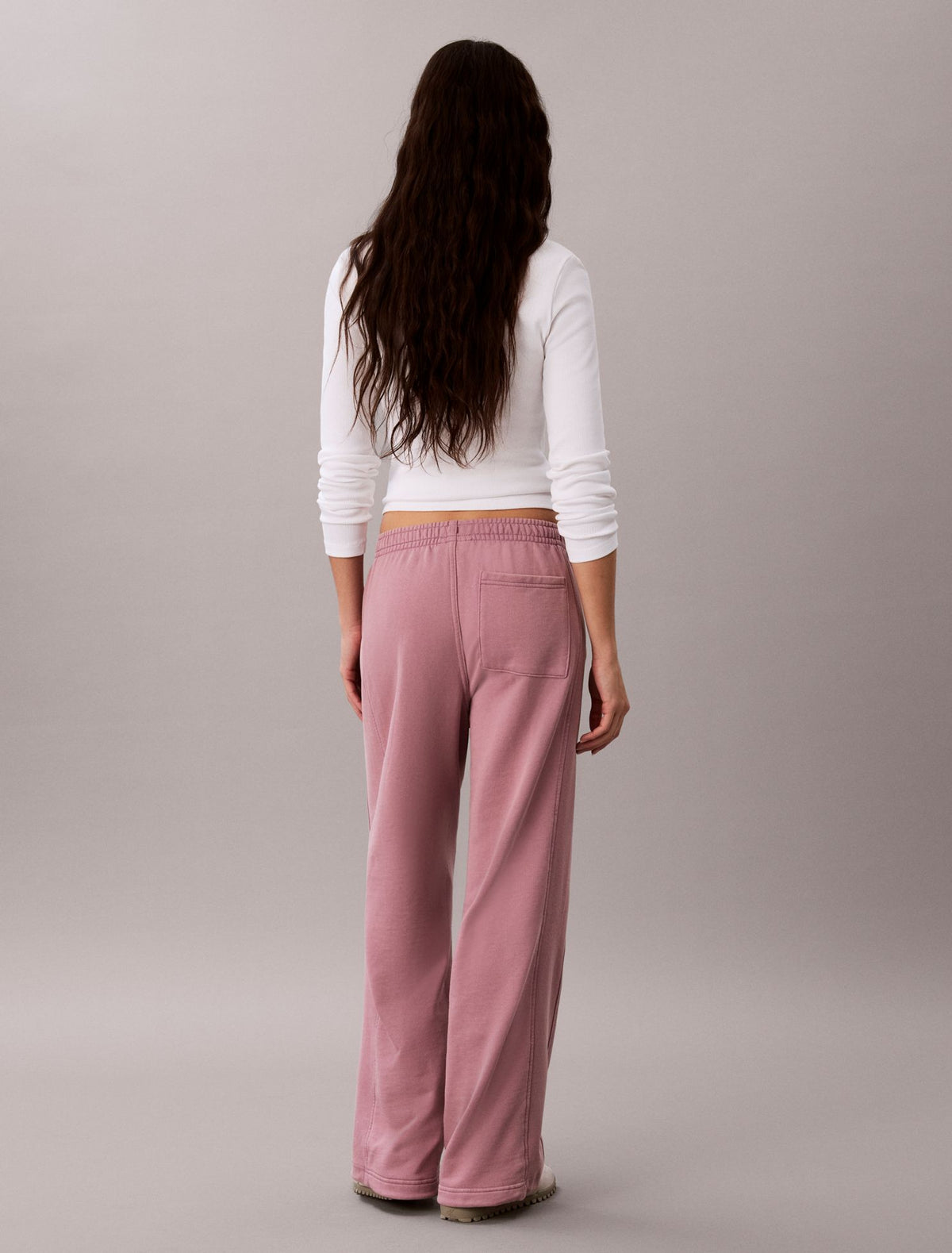 Woven Monologo Terry Sweatpants - Calvin Klein Women