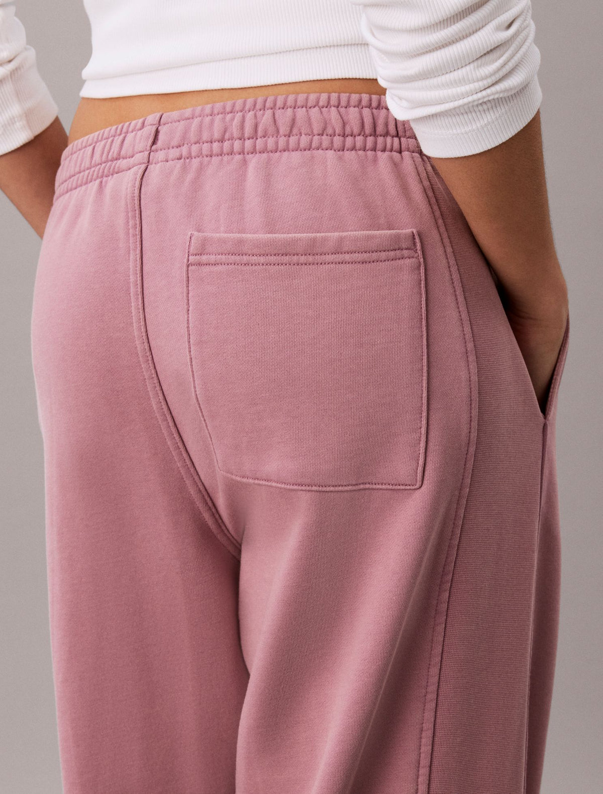 Woven Monologo Terry Sweatpants - Calvin Klein Women