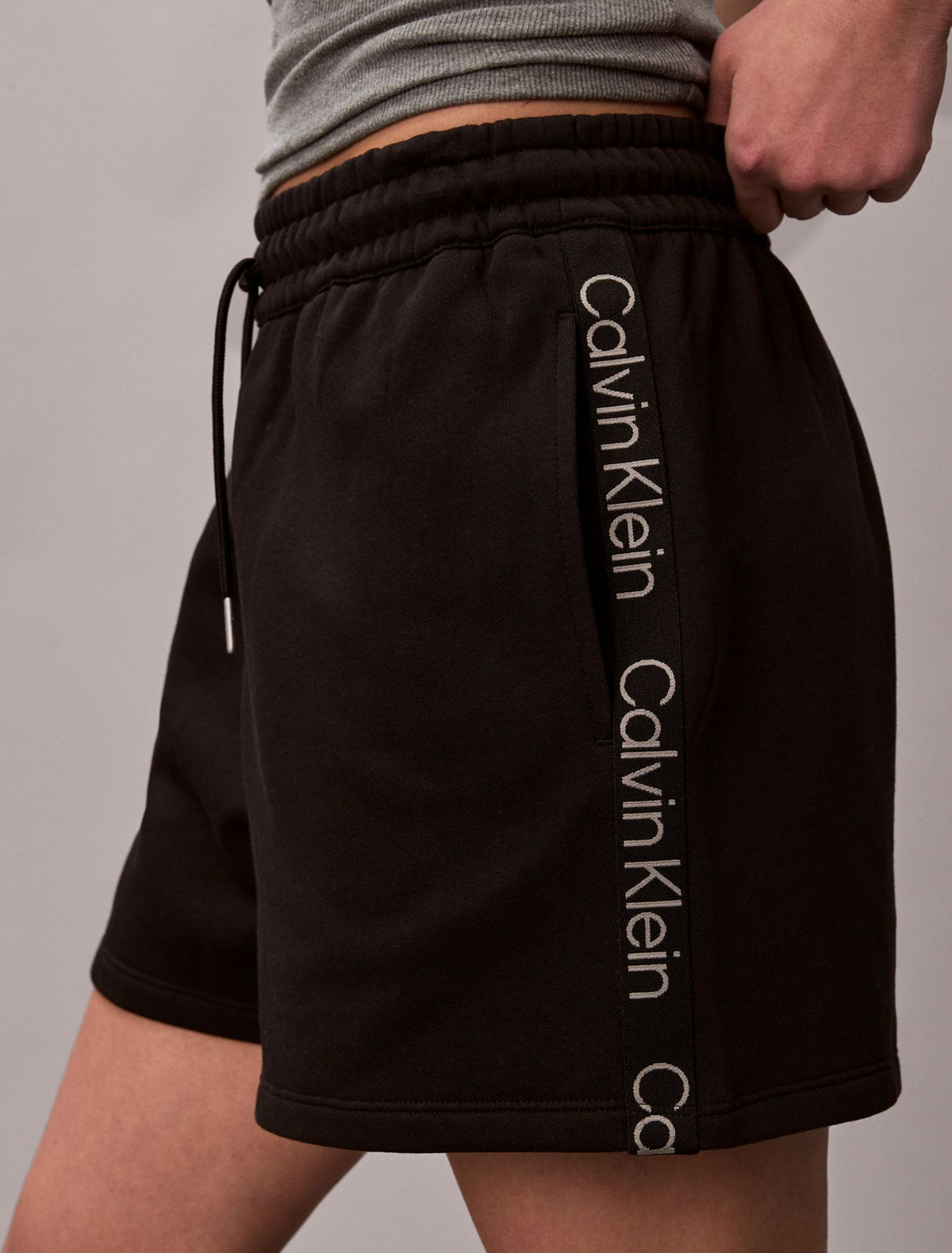 Logo Tape Fleece Shorts - Calvin Klein Women