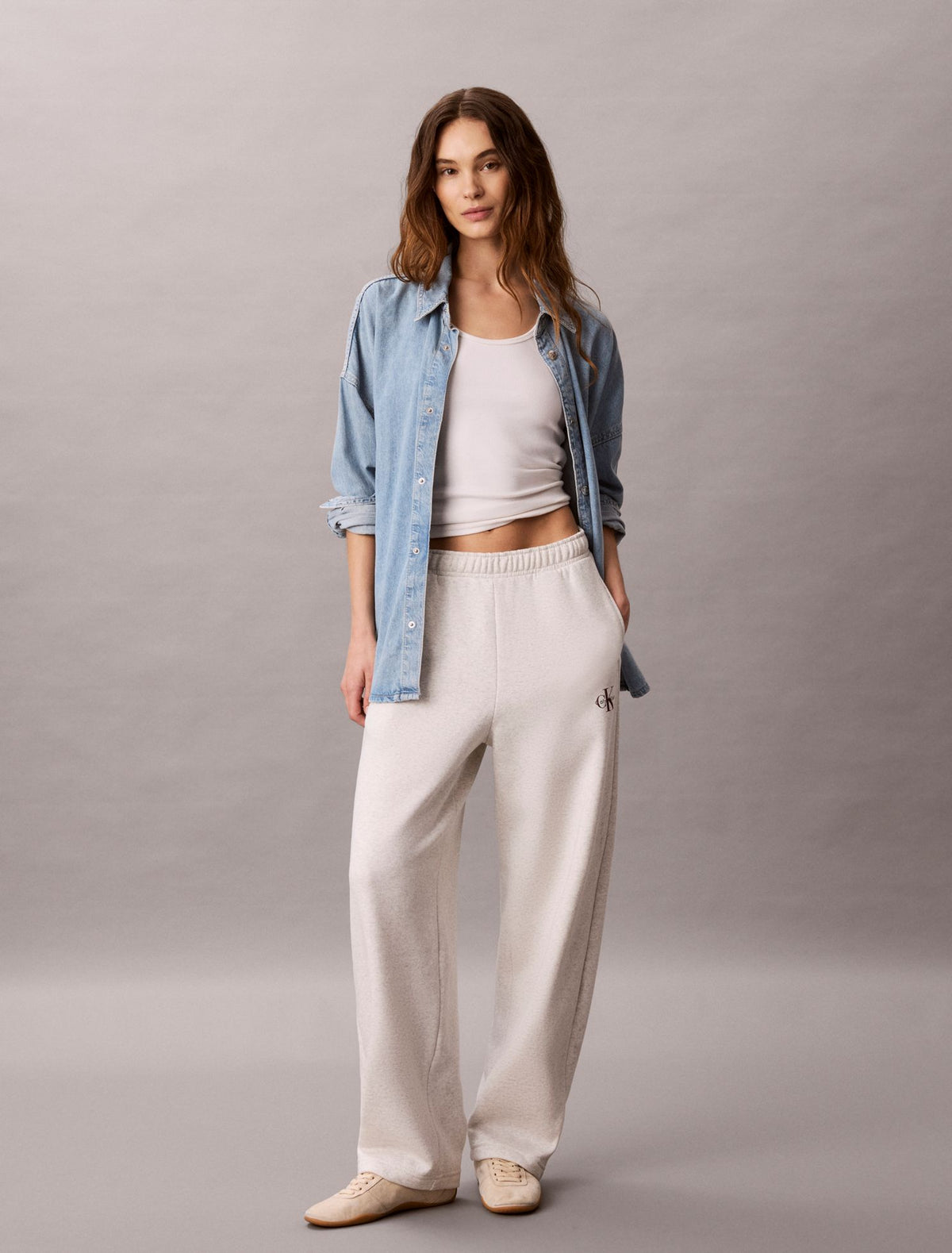 Monologo Fleece Barrel Pants - Calvin Klein Women