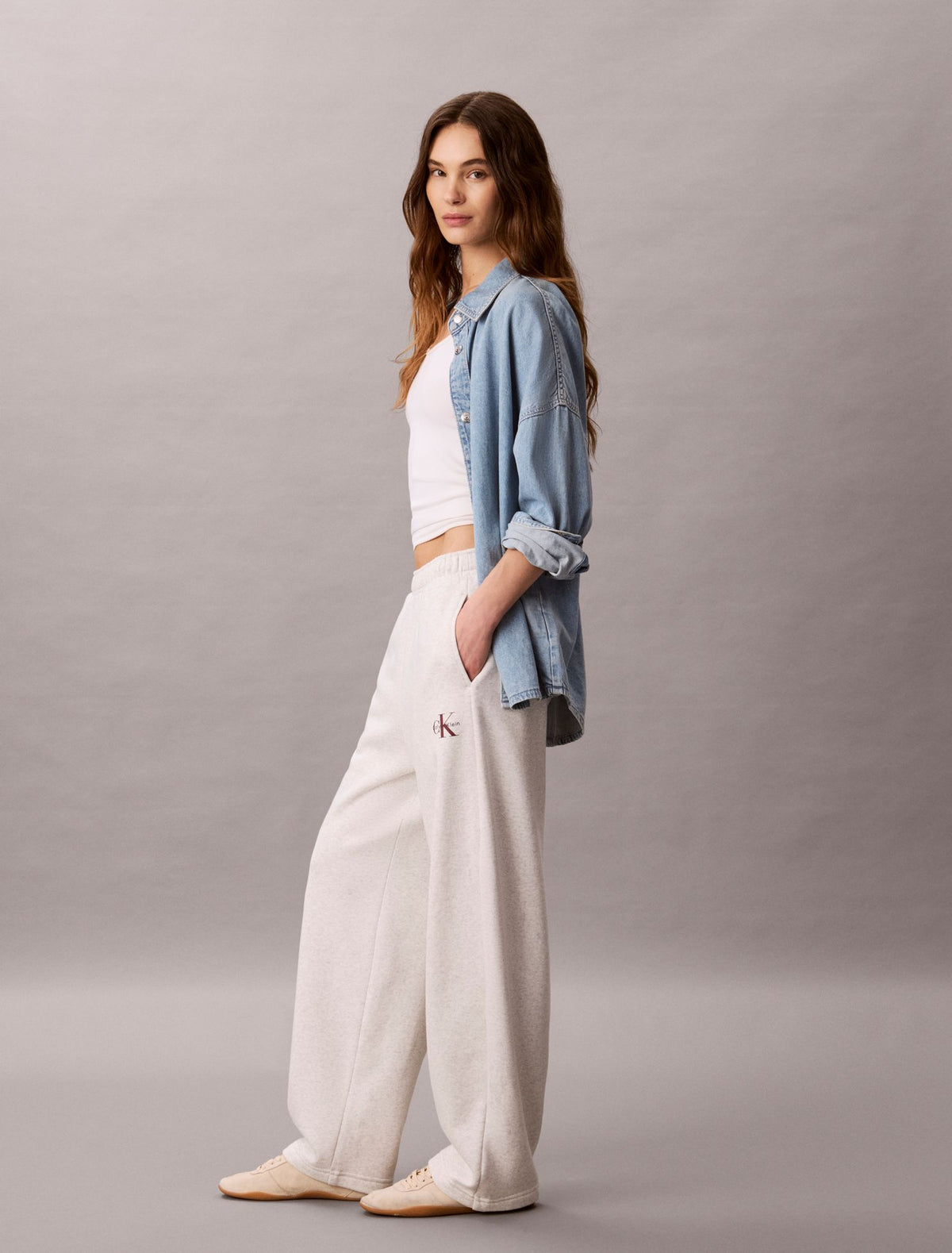 Monologo Fleece Barrel Pants - Calvin Klein Women