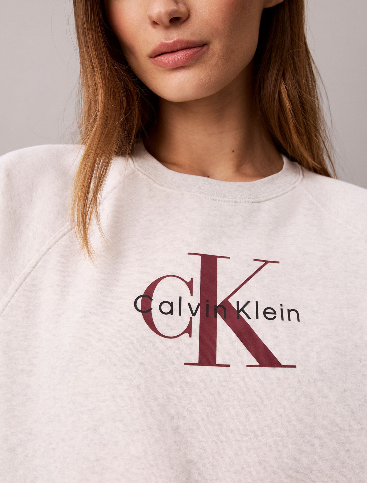 Monologo Fleece Relaxed Sweatshirt - Calvin Klein Women