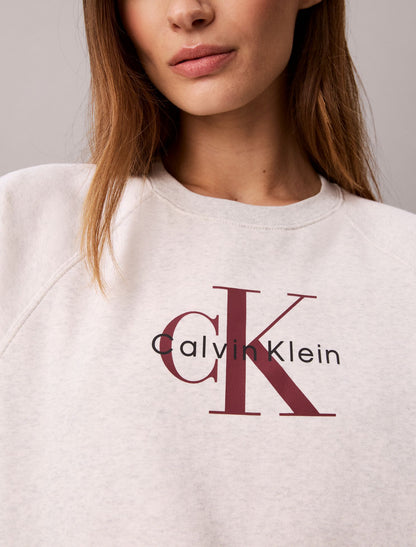 Monologo Fleece Relaxed Sweatshirt - Calvin Klein Women