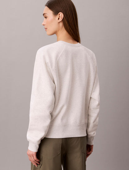 Monologo Fleece Relaxed Sweatshirt - Calvin Klein Women