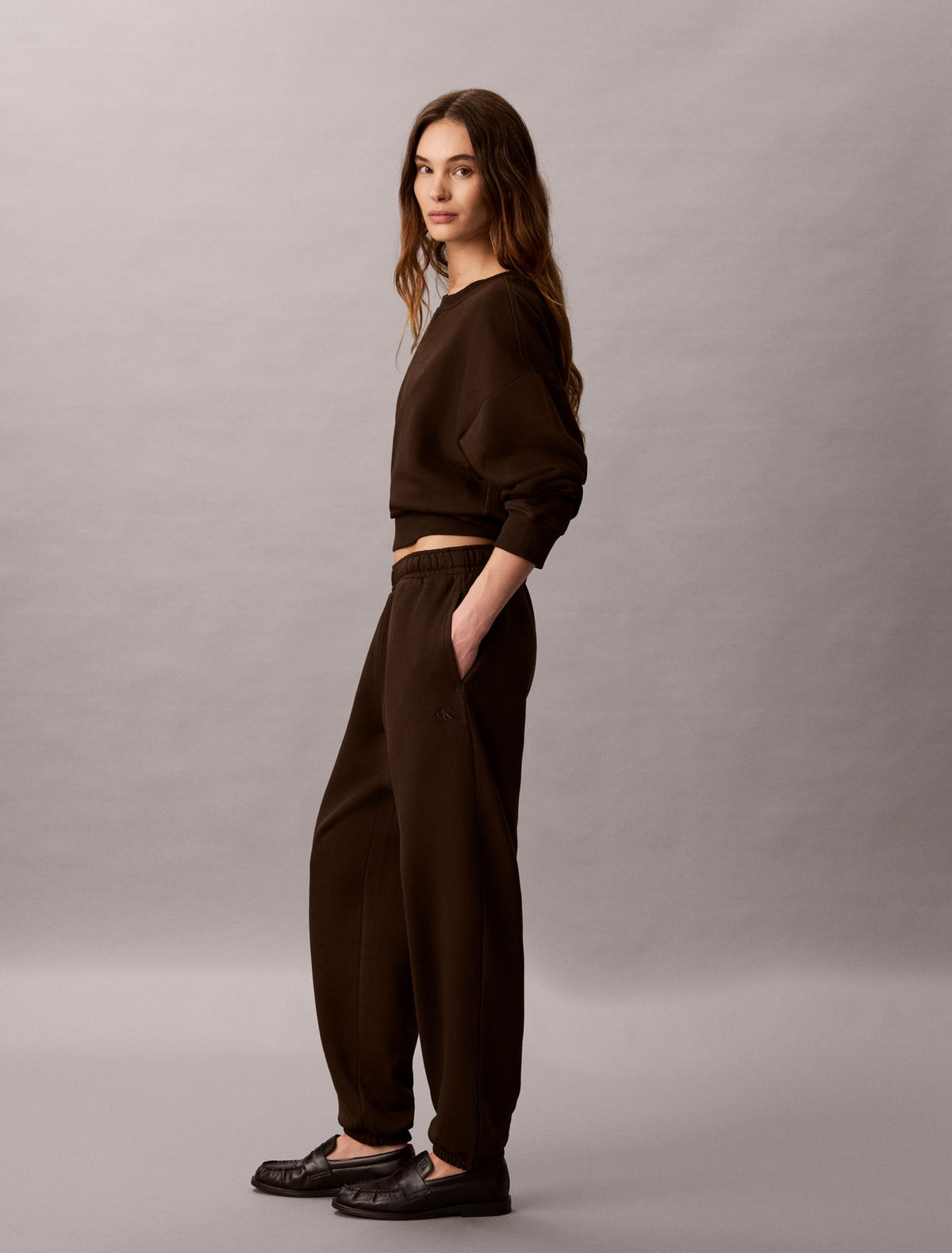 Monogram Fleece Joggers - Calvin Klein Women