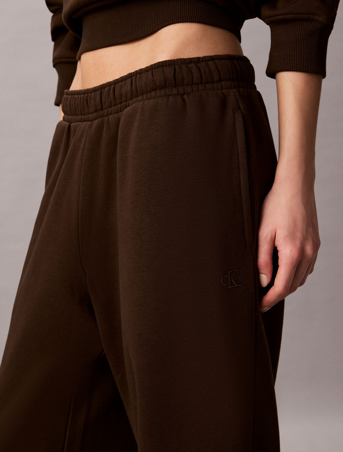 Monogram Fleece Joggers - Calvin Klein Women