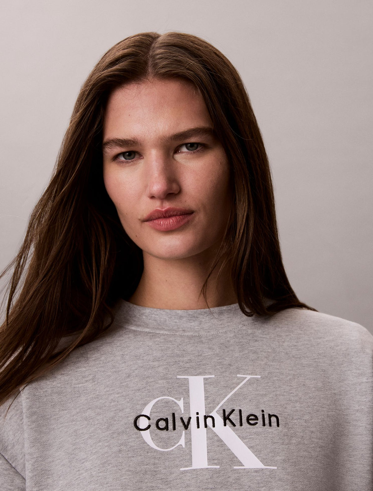 Monologo French Terry Relaxed Sweatshirt - Calvin Klein Women