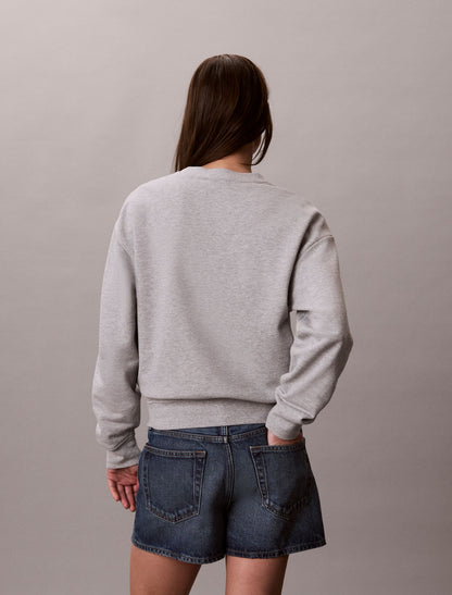 Monologo French Terry Relaxed Sweatshirt - Calvin Klein Women
