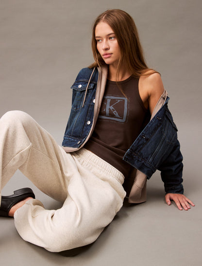 Monogram Fleece Joggers - Calvin Klein Women