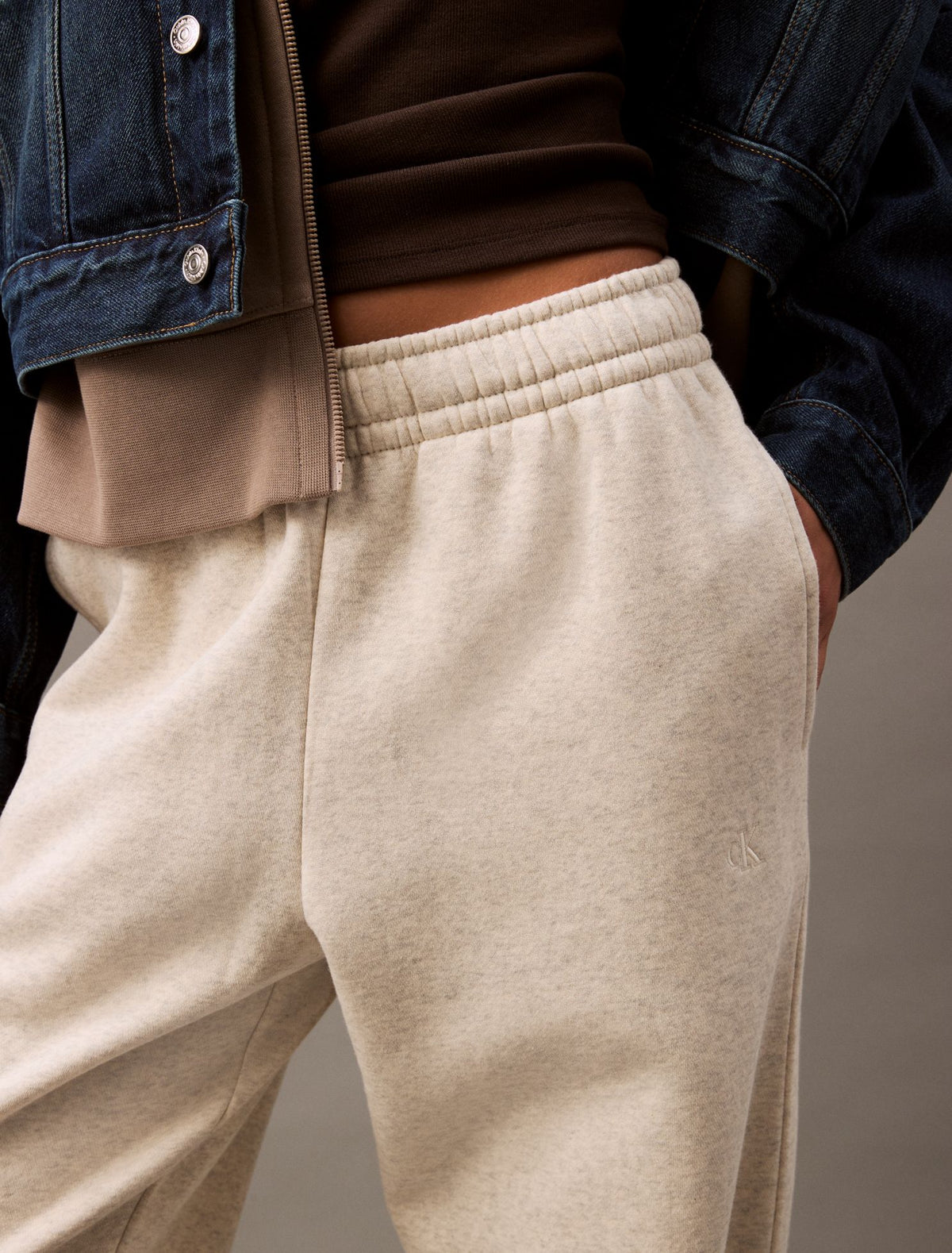 Monogram Fleece Joggers - Calvin Klein Women