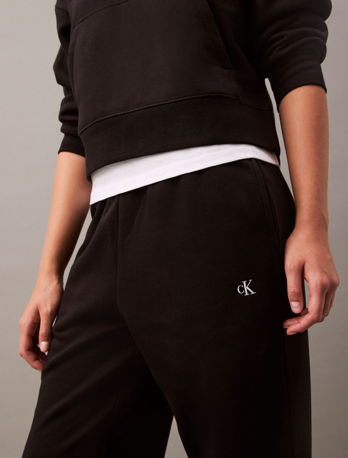 Monogram Fleece Joggers - Calvin Klein Women