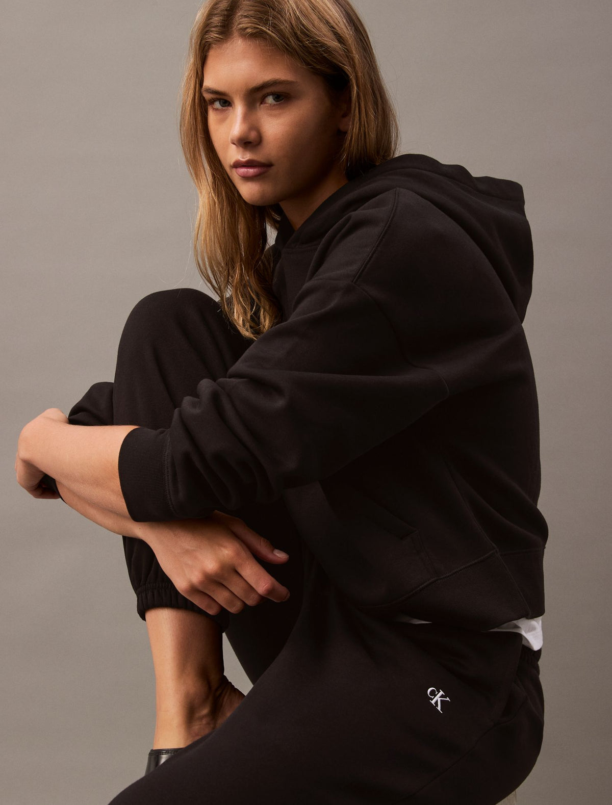 Monogram Fleece Joggers - Calvin Klein Women