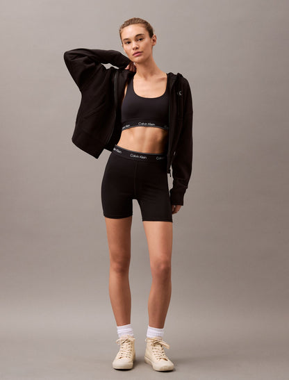 Monogram Fleece Zip Hoodie - Calvin Klein Women