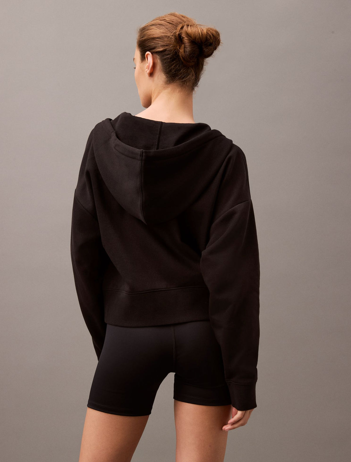 Monogram Fleece Zip Hoodie - Calvin Klein Women