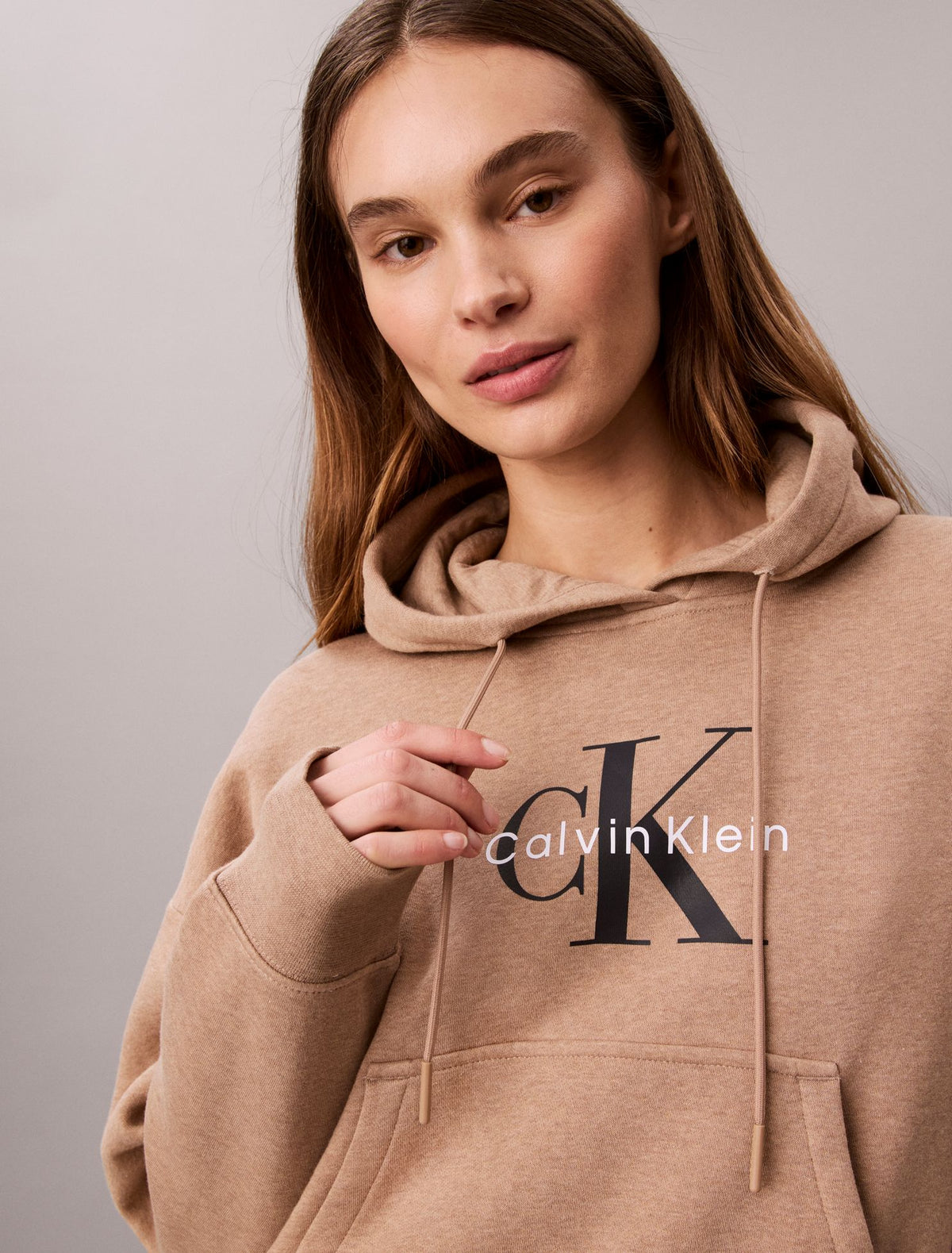 Monologo Fleece Hoodie - Calvin Klein Women