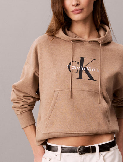Monologo Fleece Hoodie - Calvin Klein Women