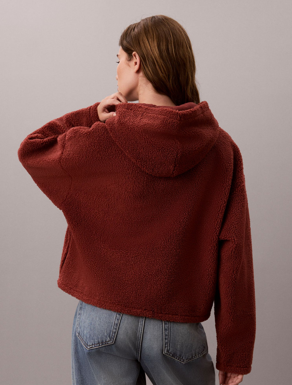 Sherpa Zip Hoodie - Calvin Klein Women