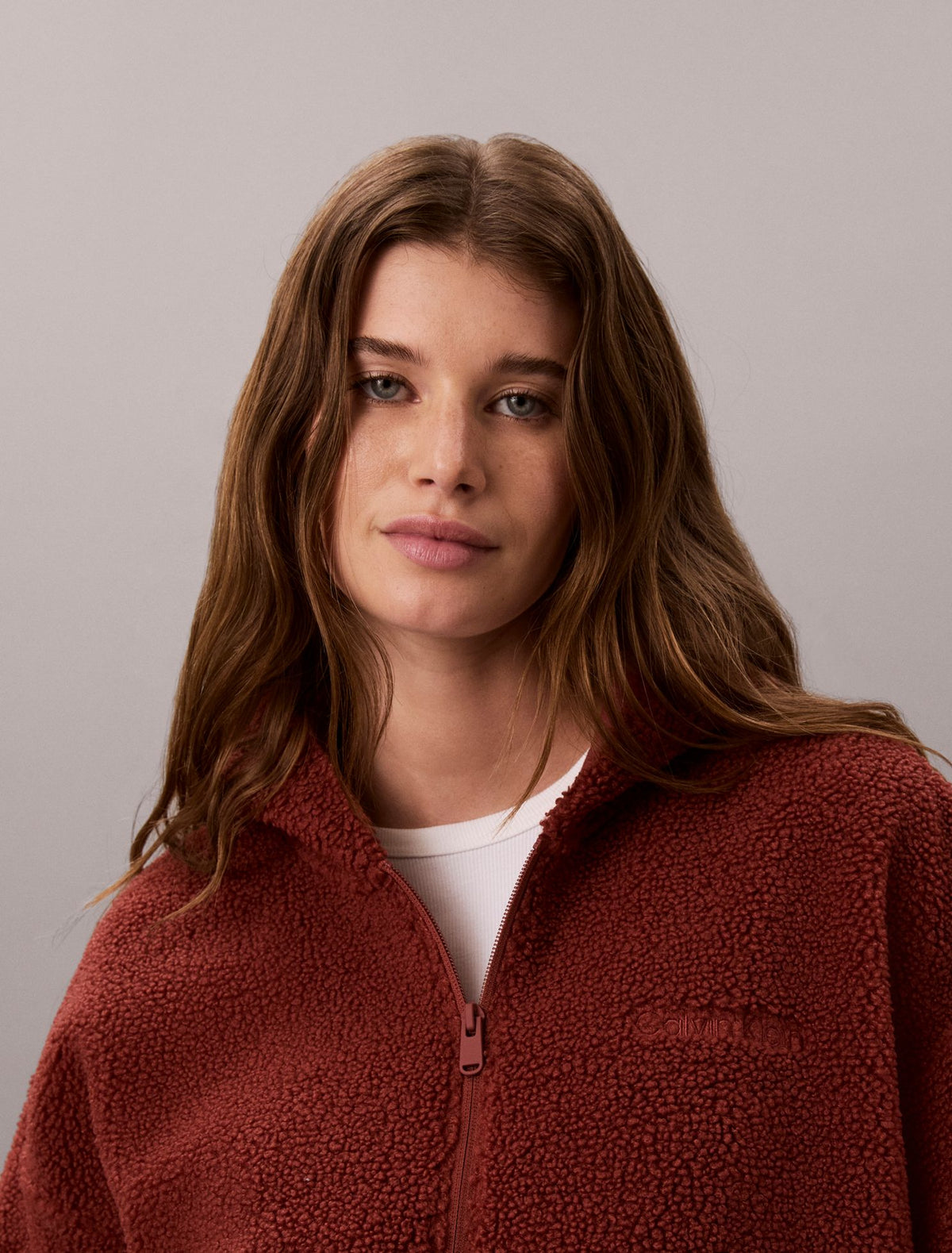 Sherpa Zip Hoodie - Calvin Klein Women