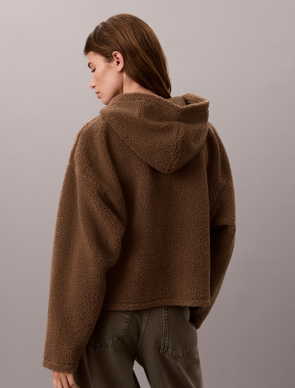 Sherpa Zip Hoodie - Calvin Klein Women