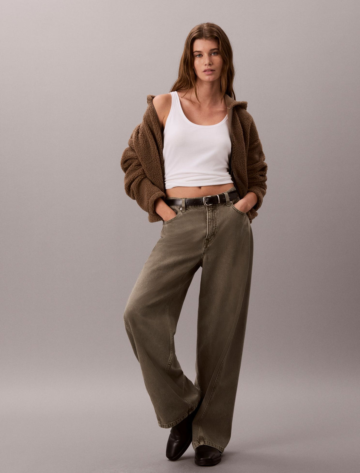 Sherpa Zip Hoodie - Calvin Klein Women