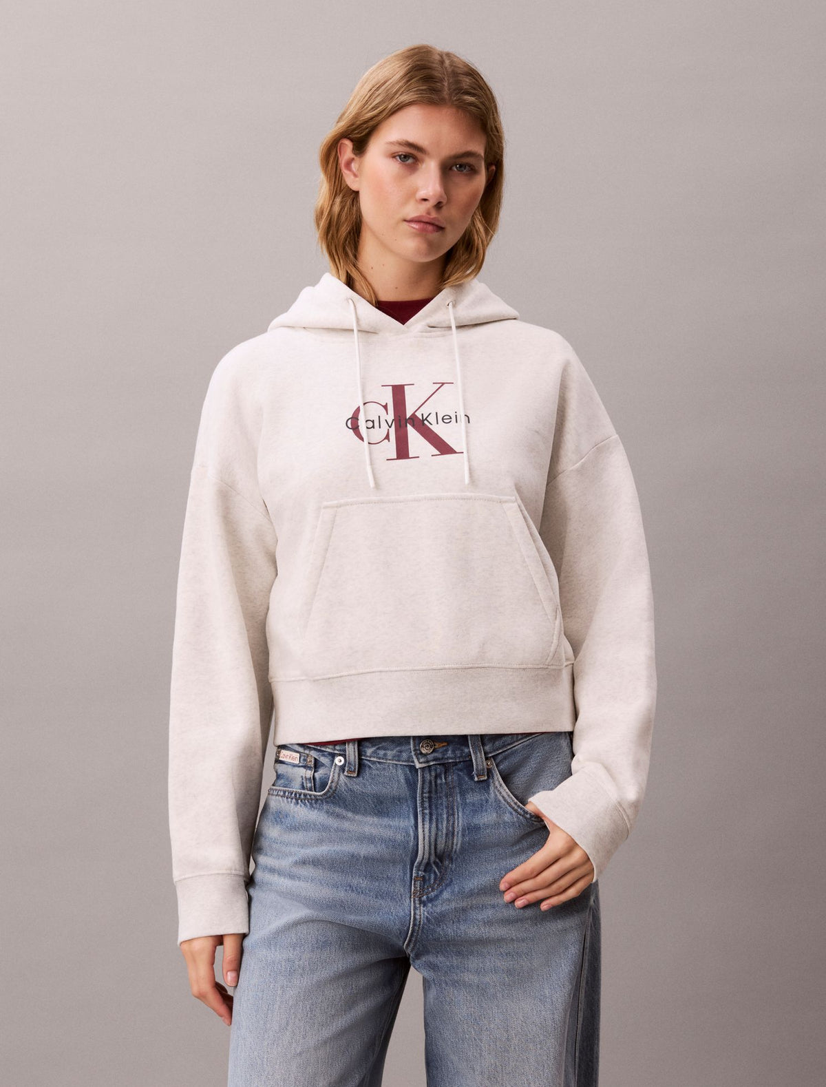Monologo Fleece Hoodie - Calvin Klein Women