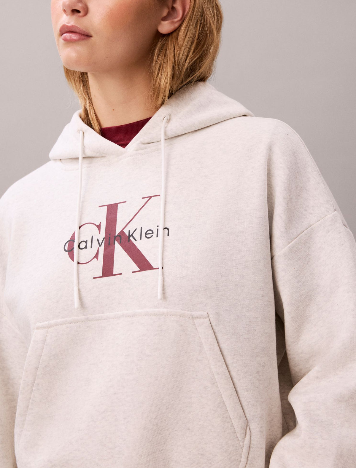 Monologo Fleece Hoodie - Calvin Klein Women