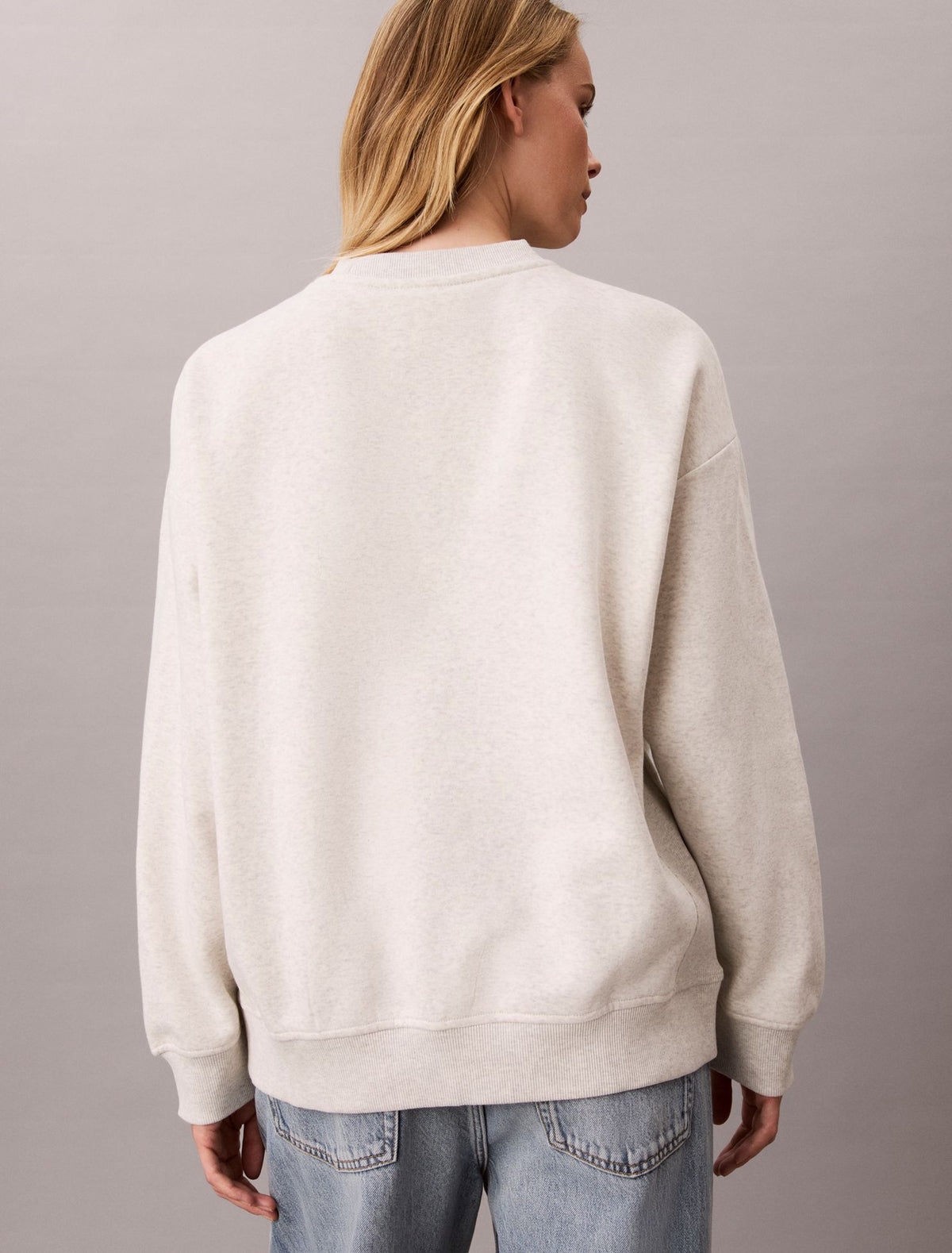 Monogram Fleece Crewneck Sweatshirt - Calvin Klein Women