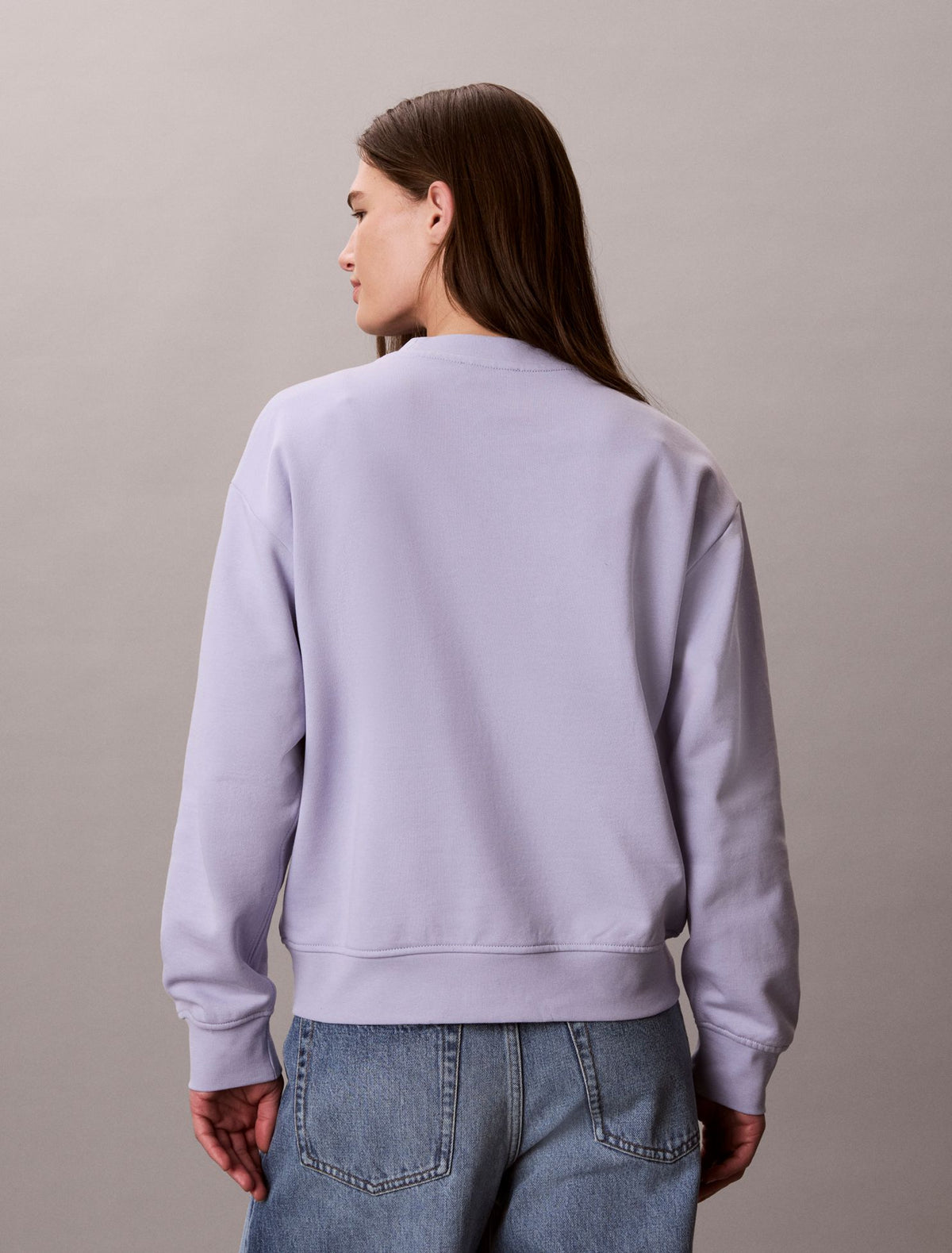 Monologo French Terry Relaxed Sweatshirt - Calvin Klein Women