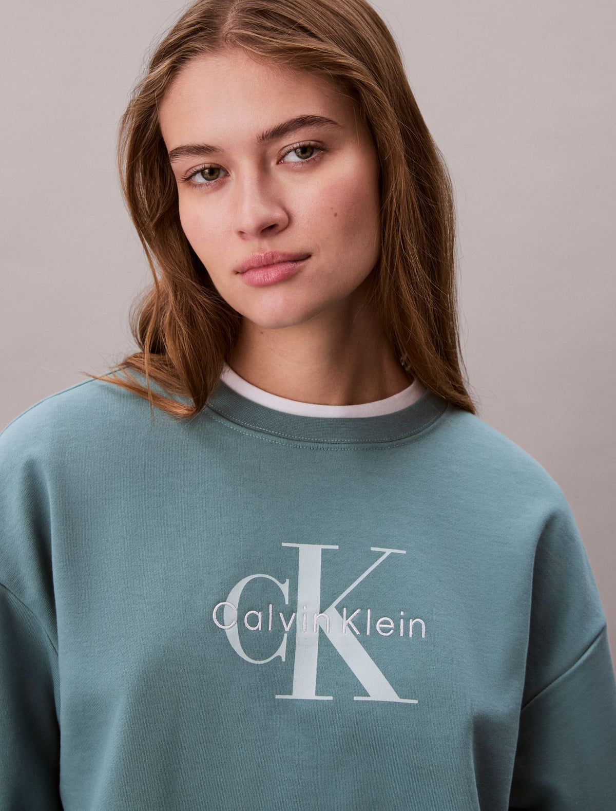 Monologo French Terry Relaxed Sweatshirt - Calvin Klein Women