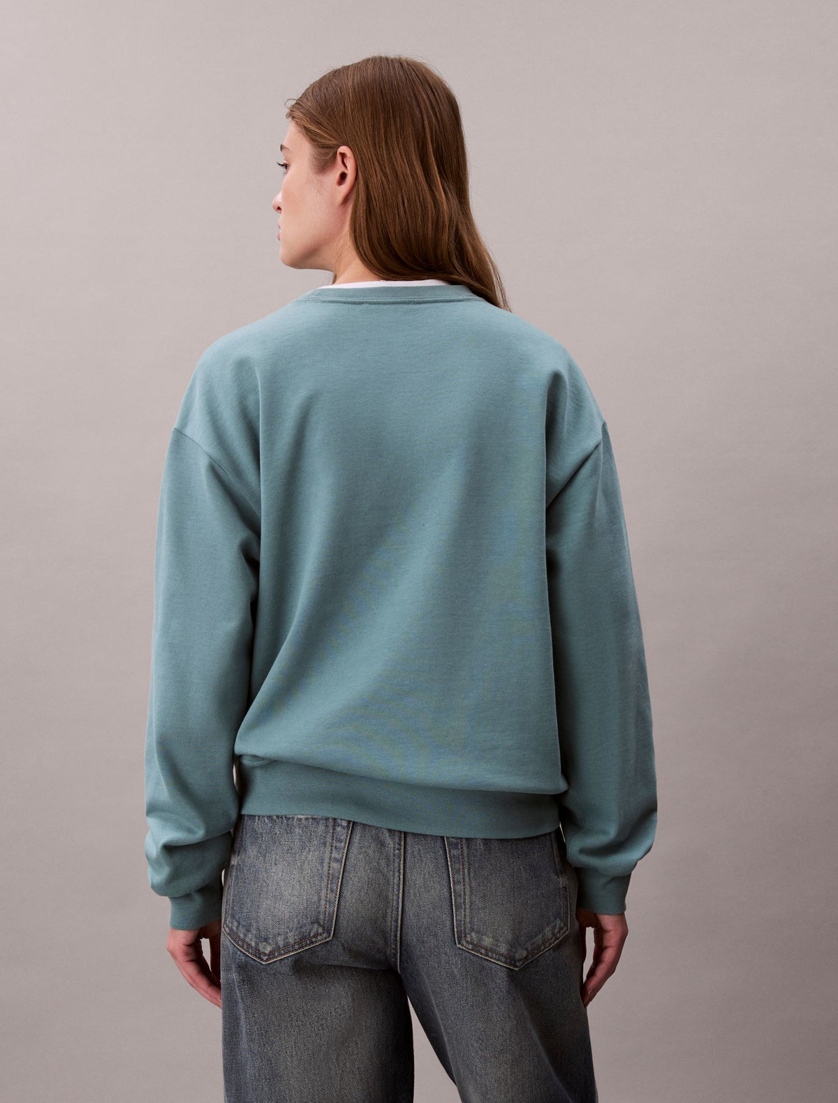 Monologo French Terry Relaxed Sweatshirt - Calvin Klein Women