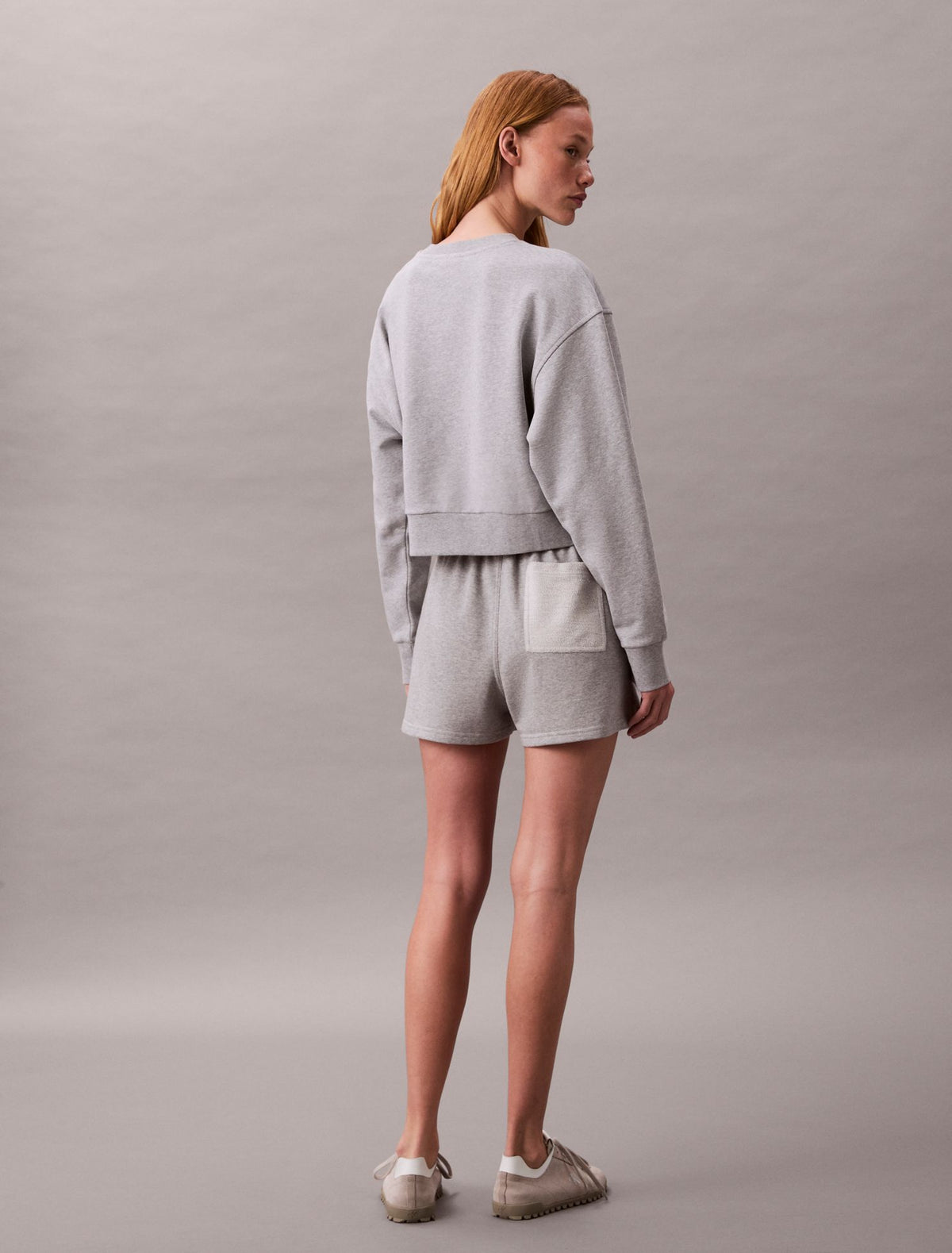 French Terry Cropped Relaxed Sweatshirt - Calvin Klein Women